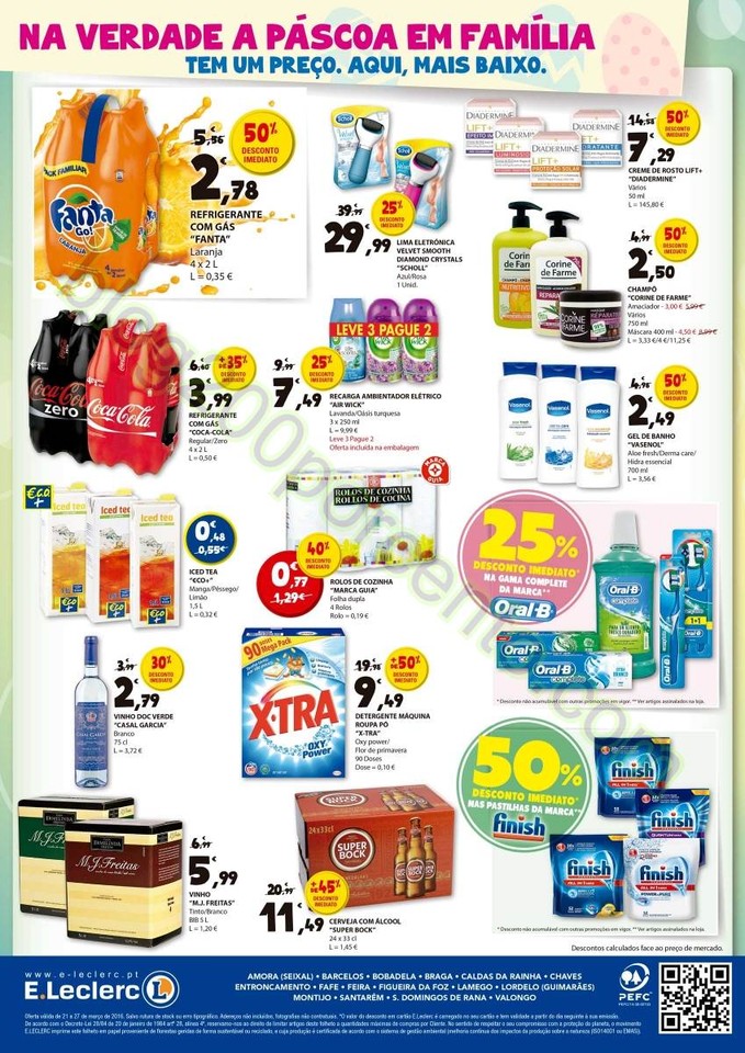 Antevisão Folheto Extra E-LECLERC Páscoa de 21 a