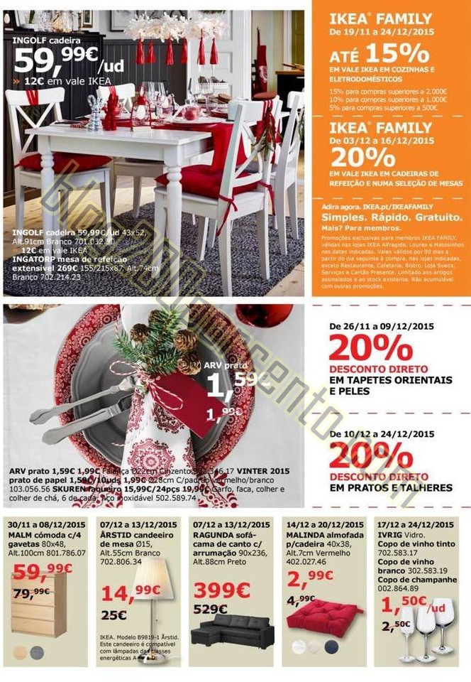 Antevisão Folheto IKEA Promoções de 19 novembro