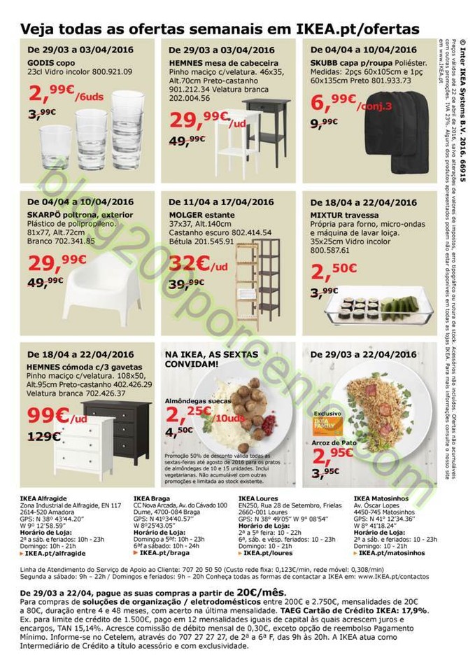 Antevisão Folheto IKEA Promoções de 29 março a