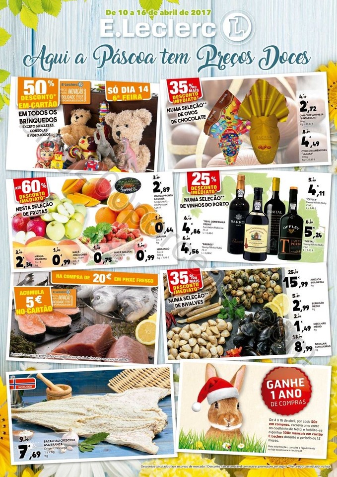Antevisão Folheto E-LECLERC Promoções de 10 a 1