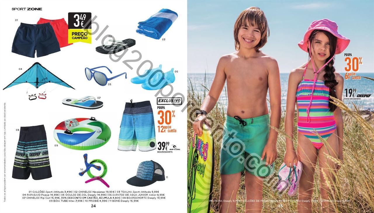 Antevisão Folheto SPORT ZONE Moda Verão de 25 ma
