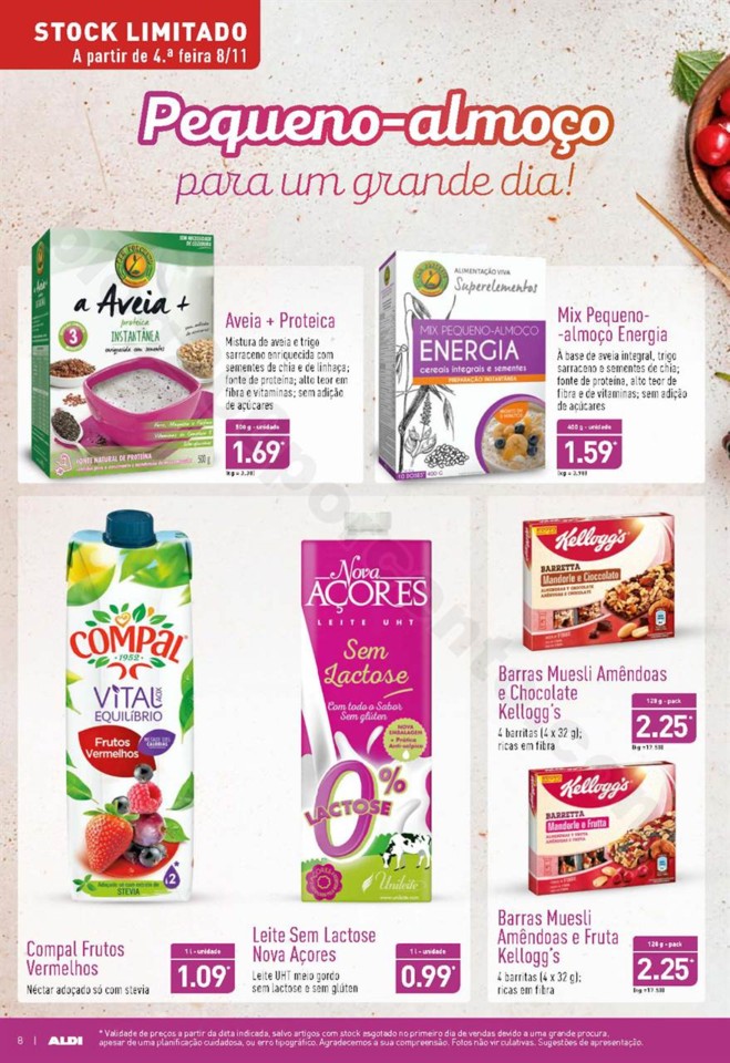 Antevisão Folheto ALDI Promoções a partir de 8 