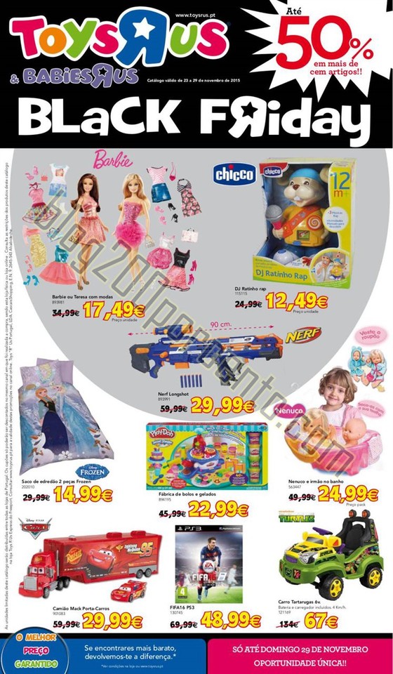 Antevisão Folheto TOYSRUS Black Friday promoçõe