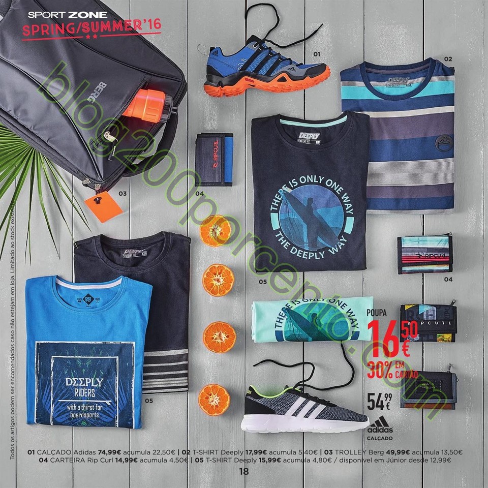 Novo Folheto SPORT ZONE promoções de 9 março a 