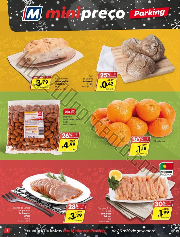 Antevisão Folheto MINIPREÇO Parking de 26 novemb