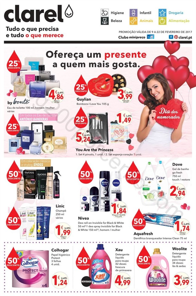 Antevisão Folheto CLAREL Promoções de 9 a 22 fe