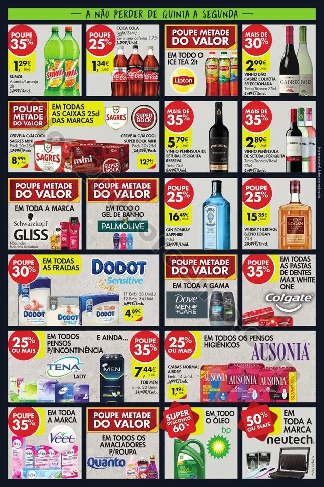 A nao perder fim de semana pingo doce 25 a 29 outu