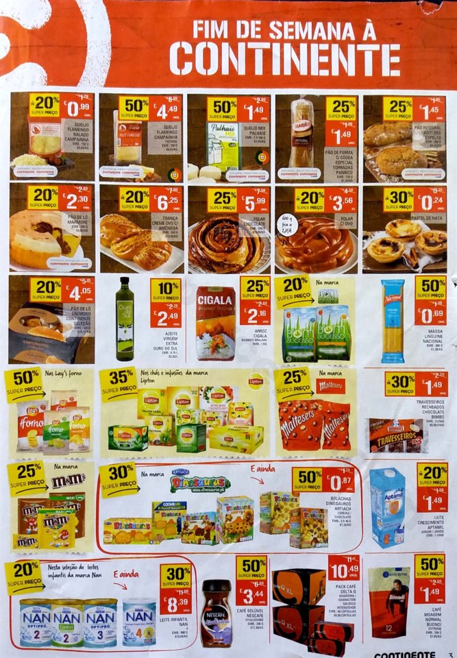 antevisao folheto continente fim de semana 22 a 25