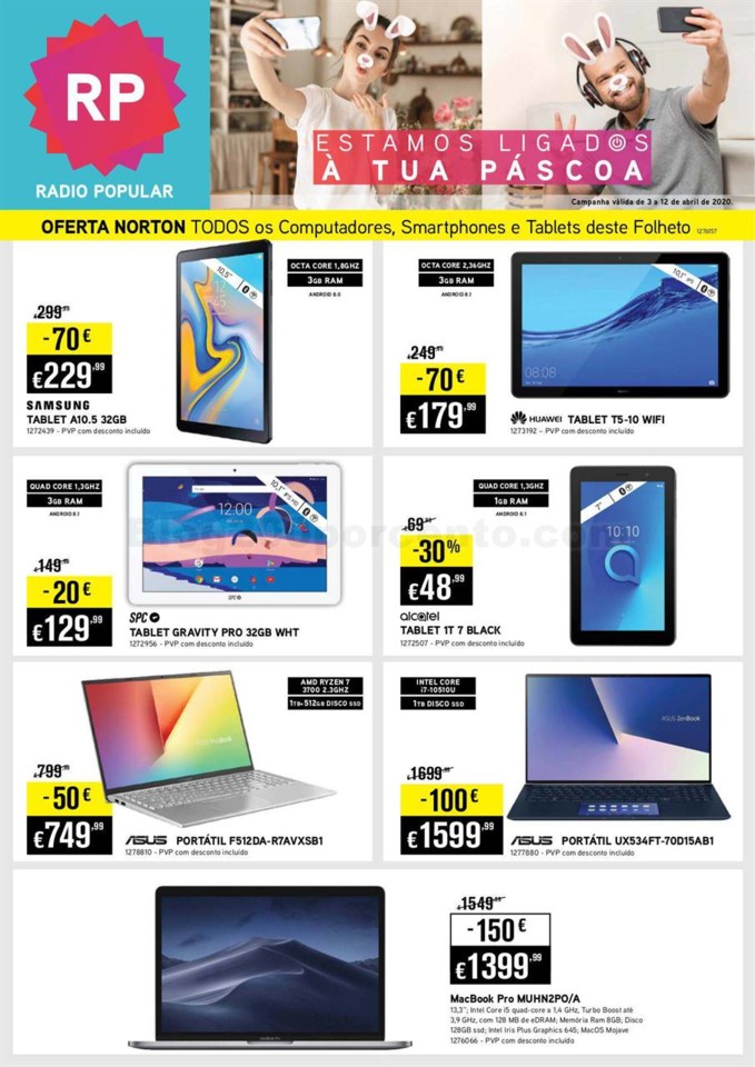 Antevisão Folheto RADIO POPULAR Promoções de 3 