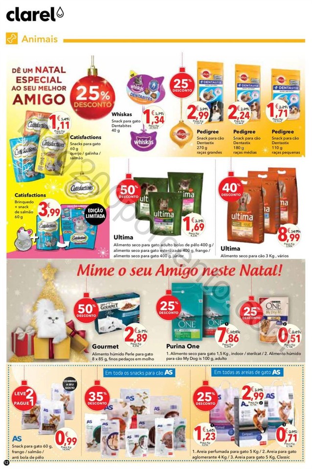 Antevisão Folheto CLAREL Natal promoções de 24 