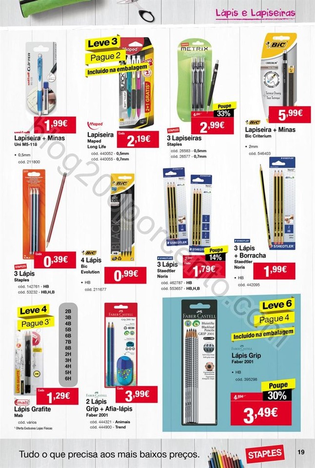 Antevisão Folheto STAPLES Regresso às aulas de 1