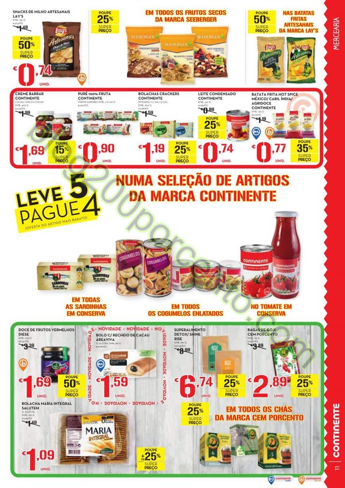 Antevisão Folheto CONTINENTE Promoções de 1 a 7
