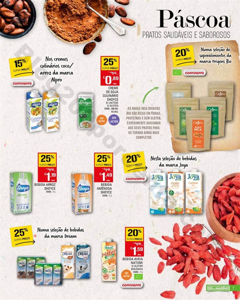 Antevisão Folheto CONTINENTE Bio &amp; Saudável Prom