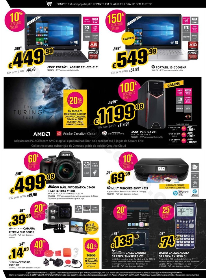 Antevisão Folheto RADIO POPULAR Promoções de 4 