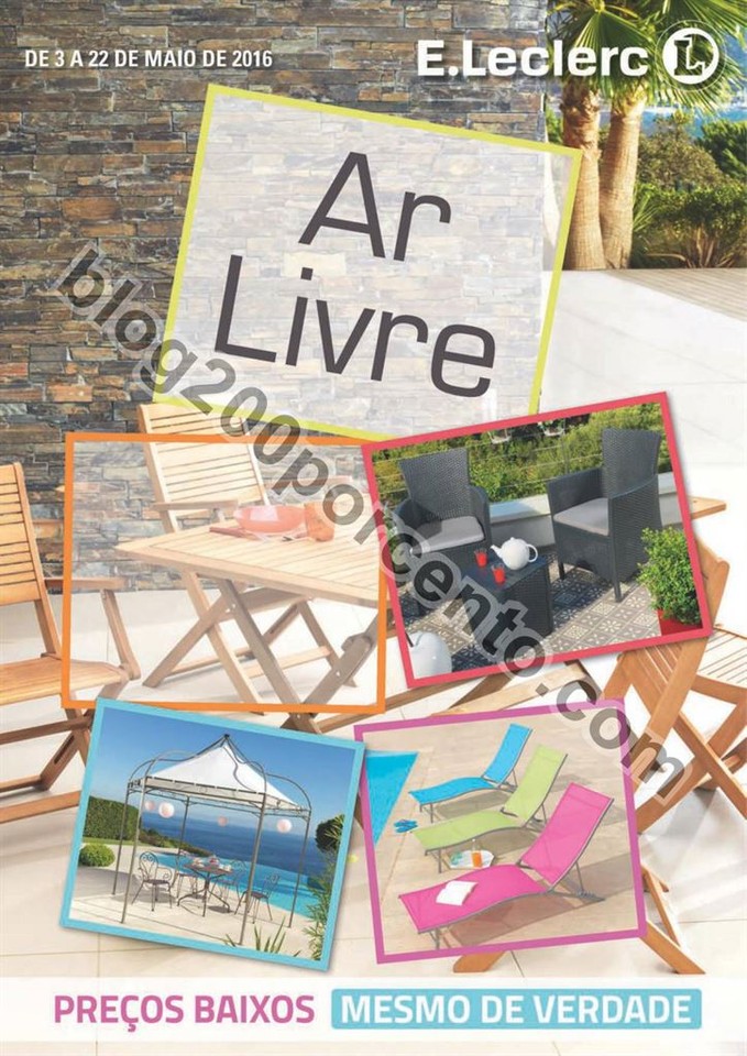 Antevisão Folheto E-LECLERC Ar Livre promoções 