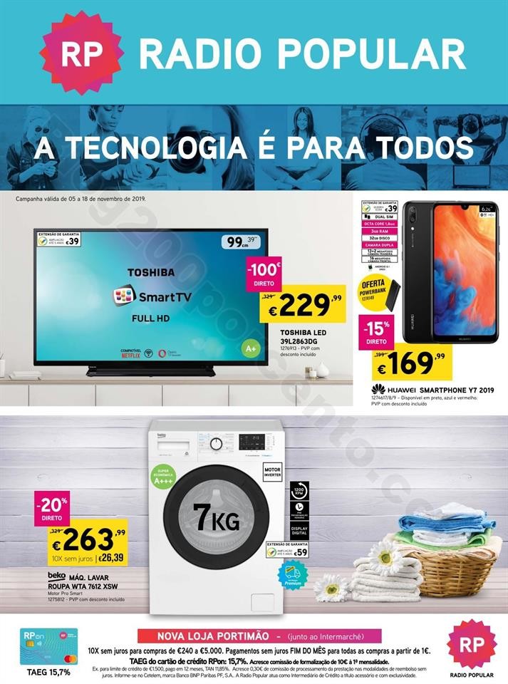 Antevisão Folheto RADIO POPULAR Promoções de 5 