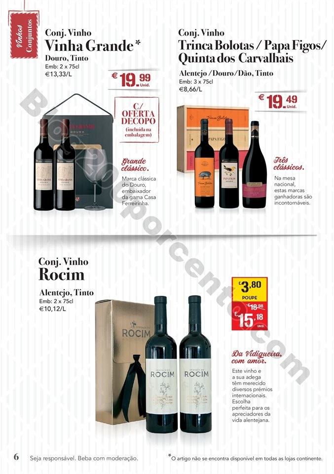 Antevisão Folheto CONTINENTE Natal bebidas Promo