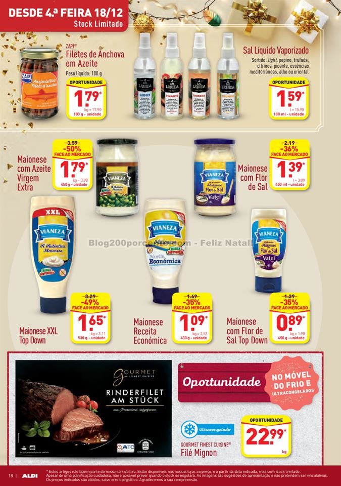 Antevisão Foheto ALDI Promoções a partir de 18 