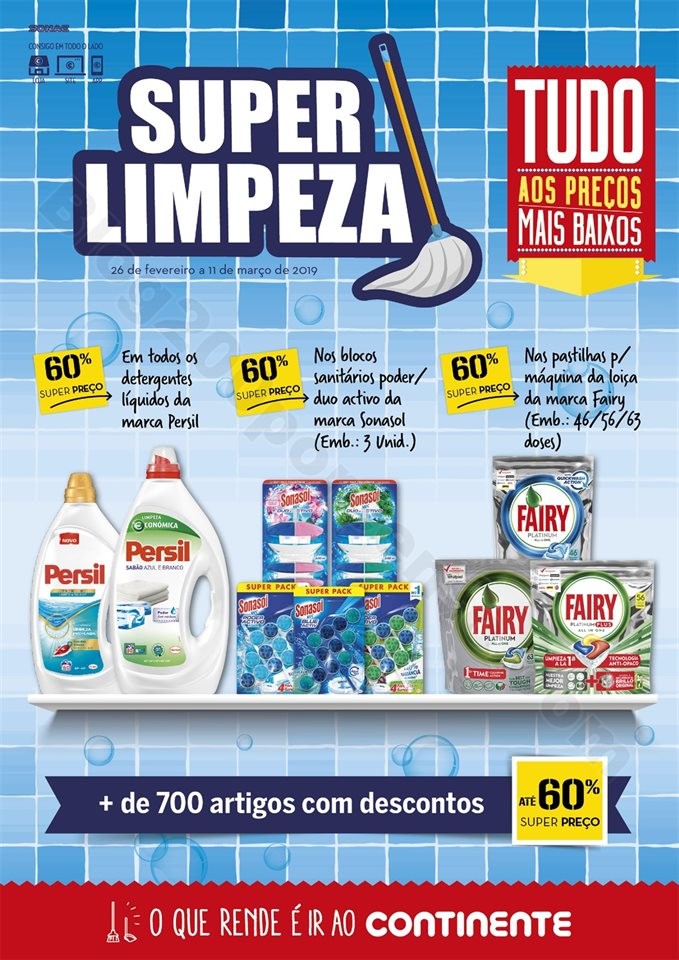 Antevisão Folheto CONTINENTE Limpeza Promoções 