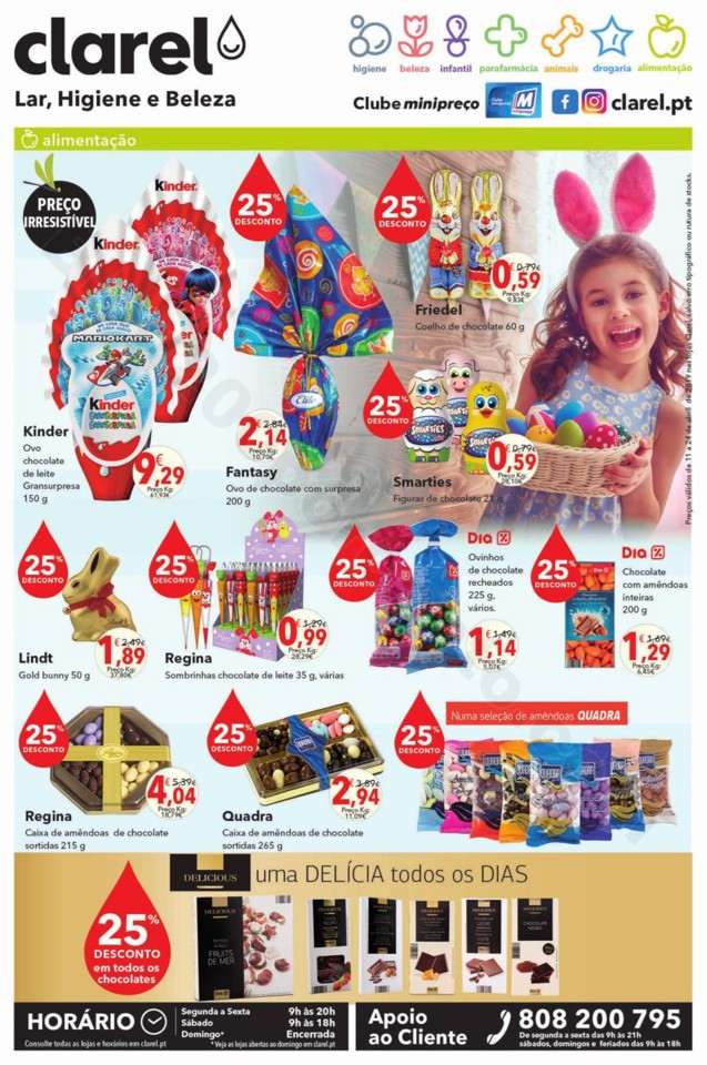 Antevisão Folheto CLAREL Promoções de 11 a 24 a