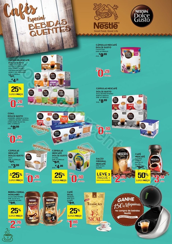 Antevisão folheto CONTINENTE Bebidas quentes de 1