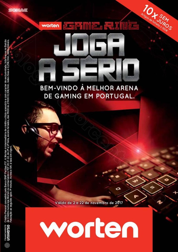 Novo Folheto WORTEN Gamer promoções até 22 nove