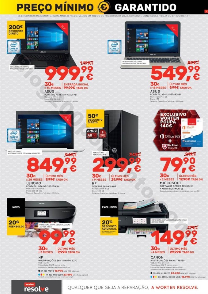 Antevisão Folheto WORTEN Promoções 25 janeiro a