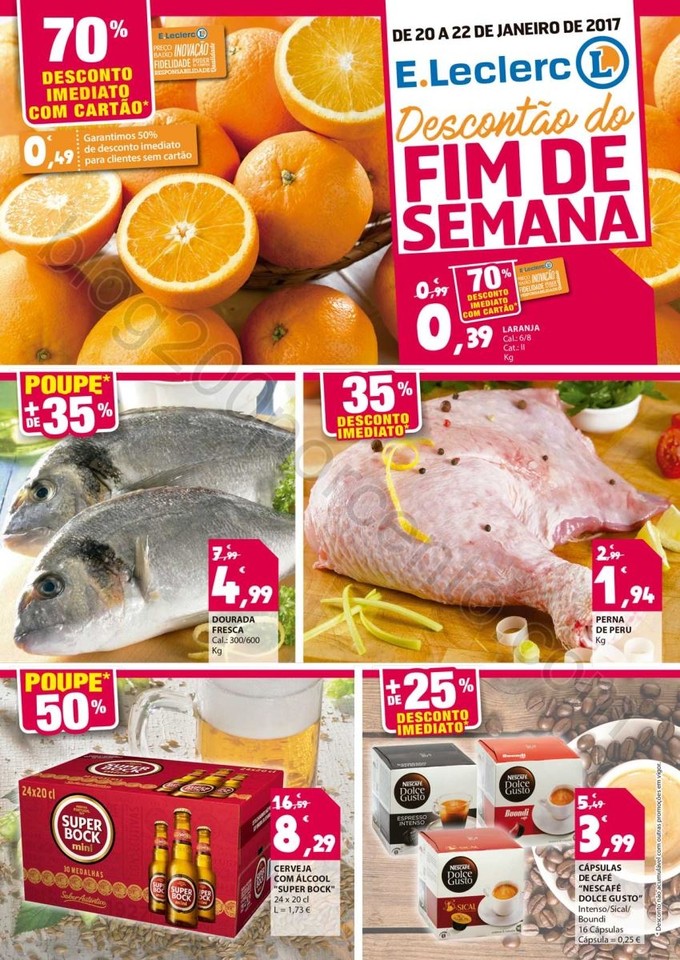 Antevisão Folheto E-LECLERC Fim de semana 20 a 22