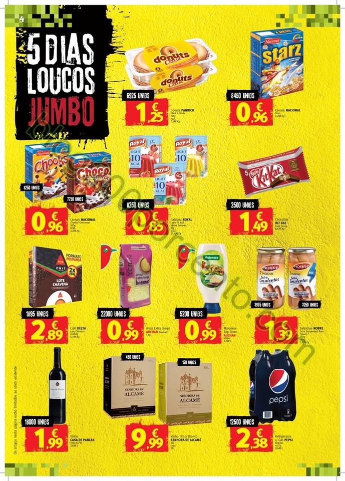 Antevisão Folheto JUMBO 5 Dias Loucos de 25 a 29 