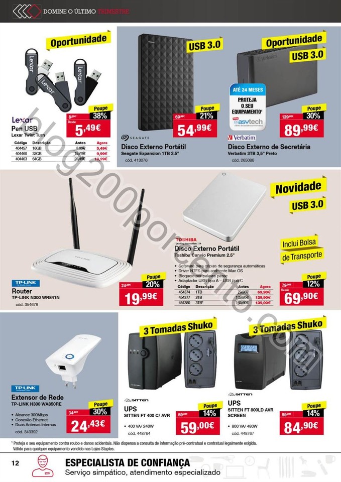 Antevisão Folheto STAPLES Produtividade de 6 a 18