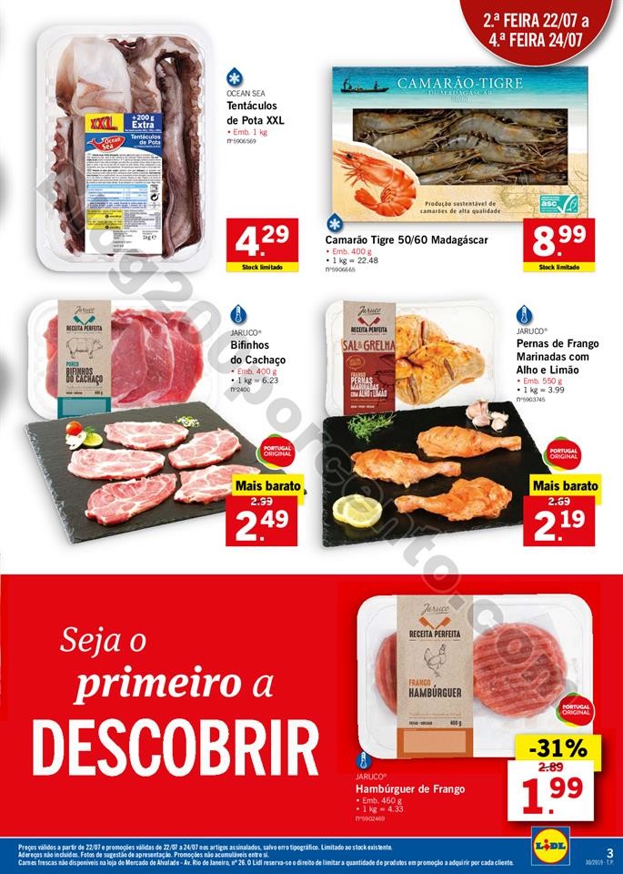 folheto LIDL alimentar Promoções a partir de 22 