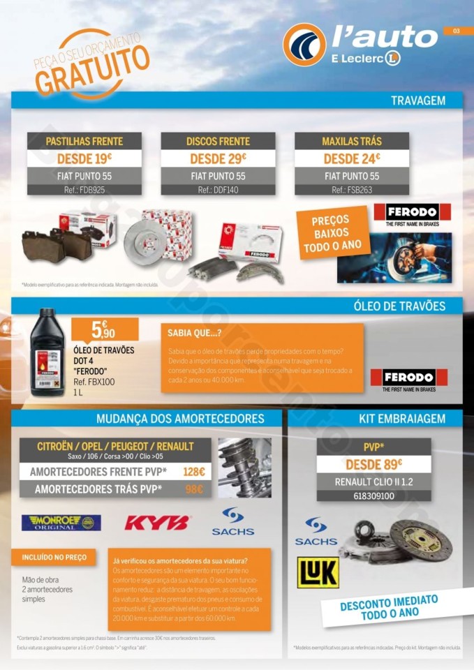 Antevisão Folheto E-LECLERC Auto Promoções de 3