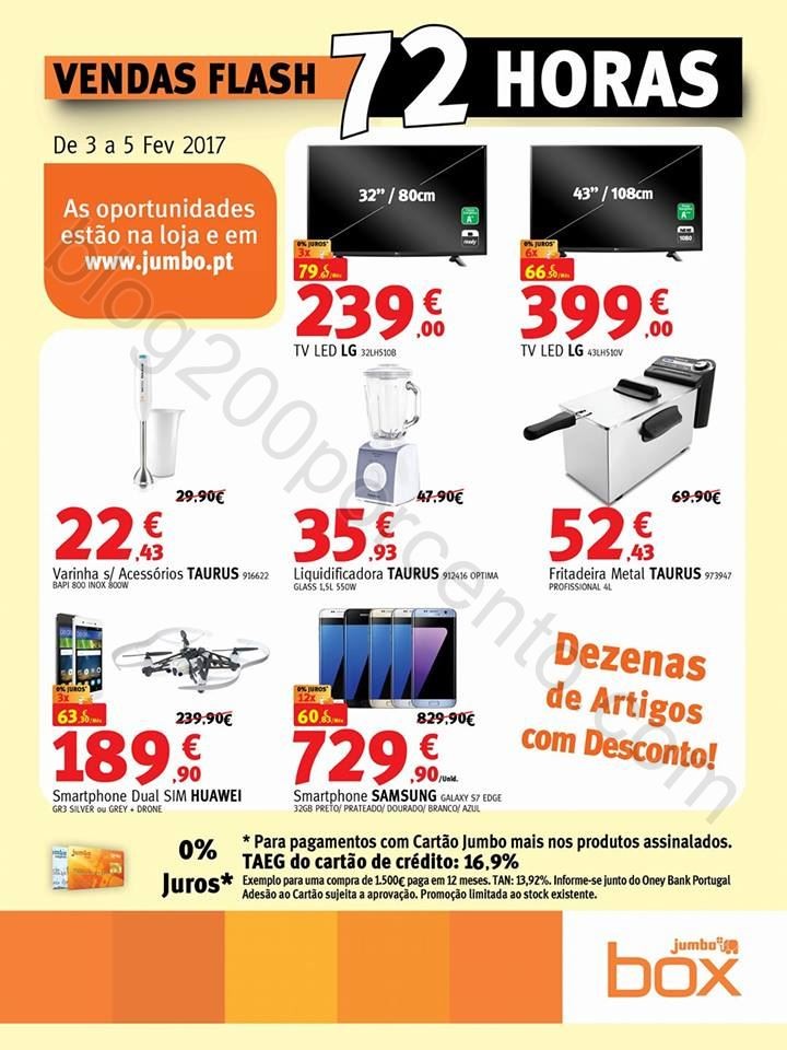 72 h de descontos JUMBO Promoções de 3 a 5 fever