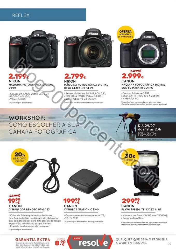 Novo Folheto WORTEN Especial fotografia até 17 ag