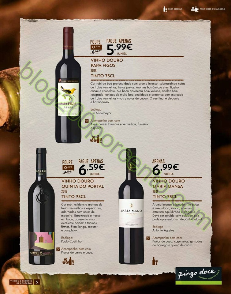 Antevisão Folheto PINGO DOCE Vinhos e Sabores de 