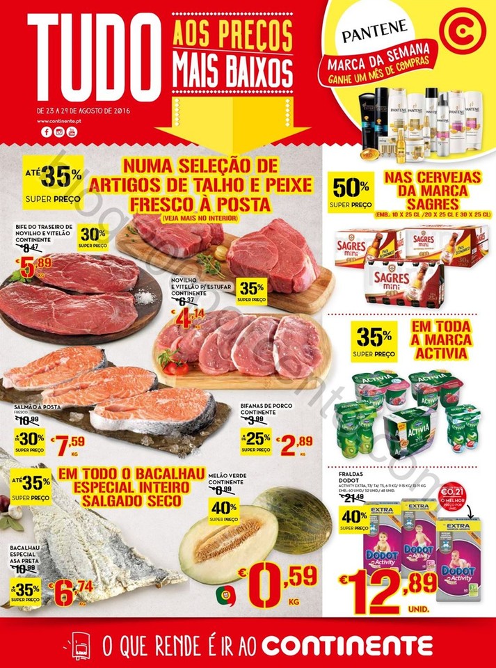 Antevisão Folheto CONTINENTE Promoções de 23 a 