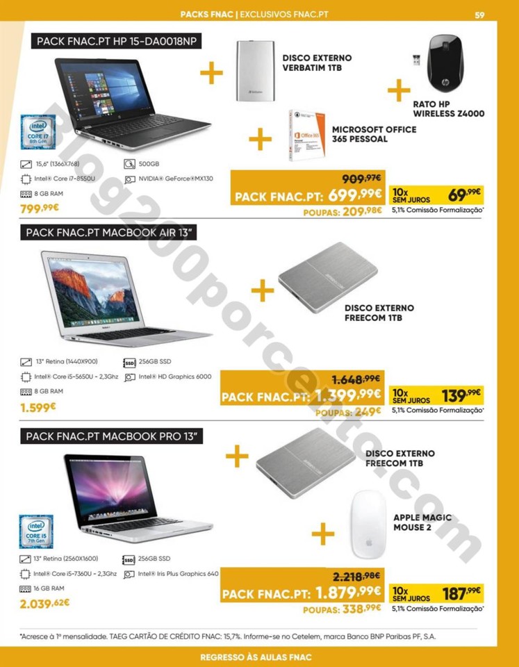 Antevisão Folheto FNAC Regresso às aulas promoç