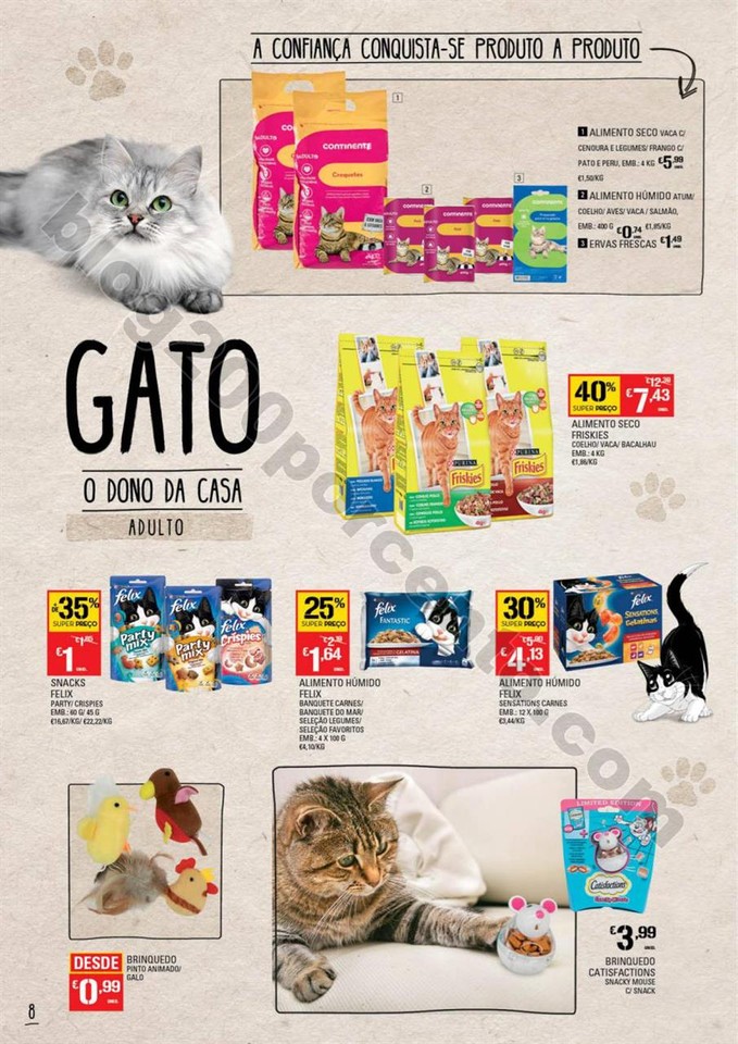 Antevisão Folheto CONTINENTE Pets promoções de 