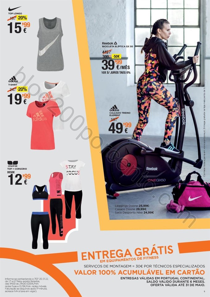 Antevisão Folheto SPORT ZONE Fitness de 30 março