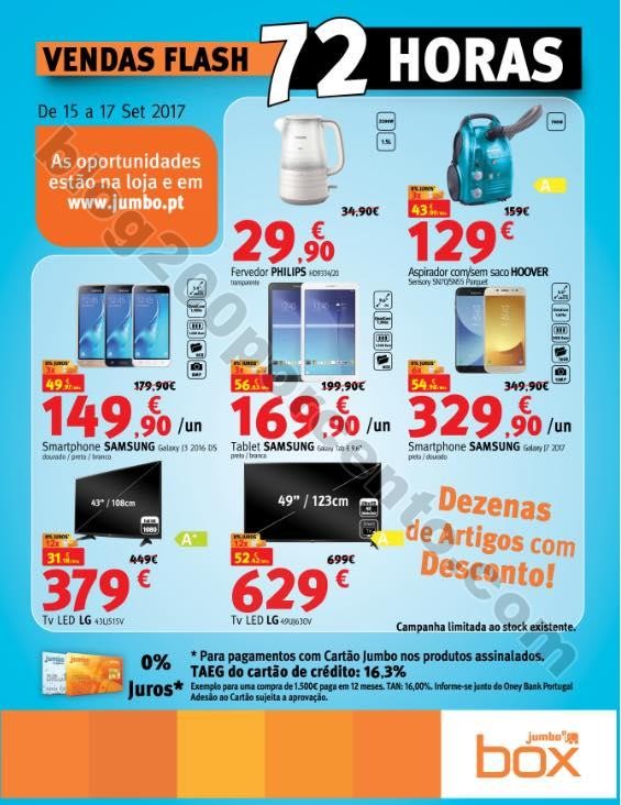 01 72 horas de descontos Jumbo - Box 15 a 17 setem