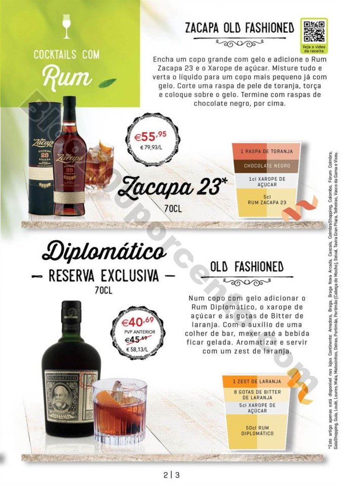 Antevisão Folheto CONTINENTE Cocktails promoçõe