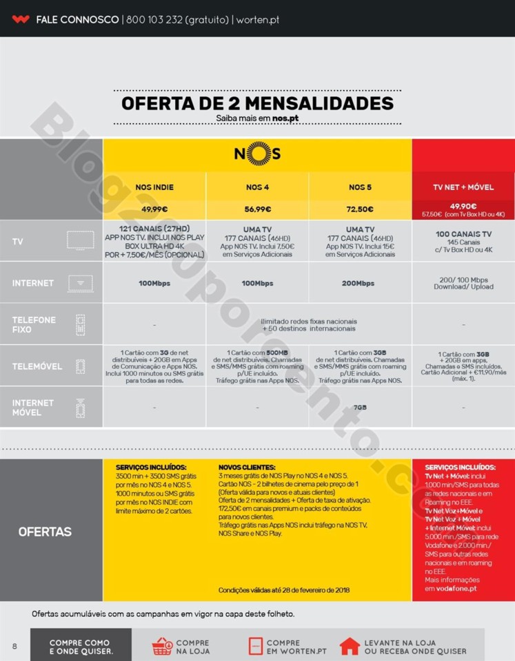 Antevisão Folheto WORTEN Mobile Promoções de 15