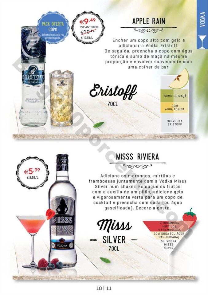 Antevisão Folheto CONTINENTE Cocktails promoçõe