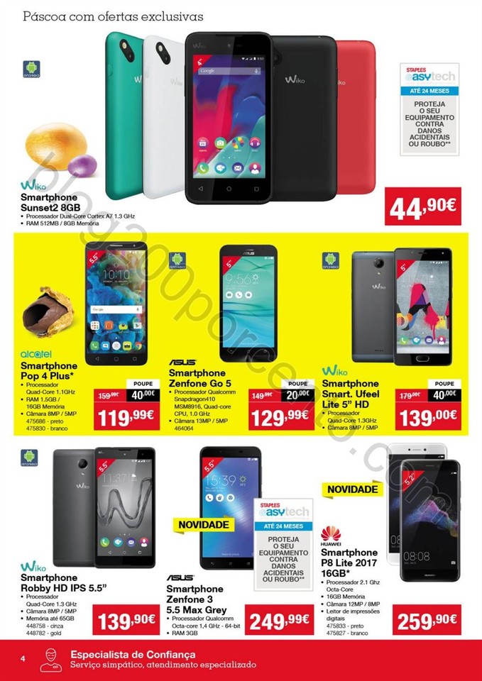 Antevisão Folheto STAPLES Páscoa promoções de 