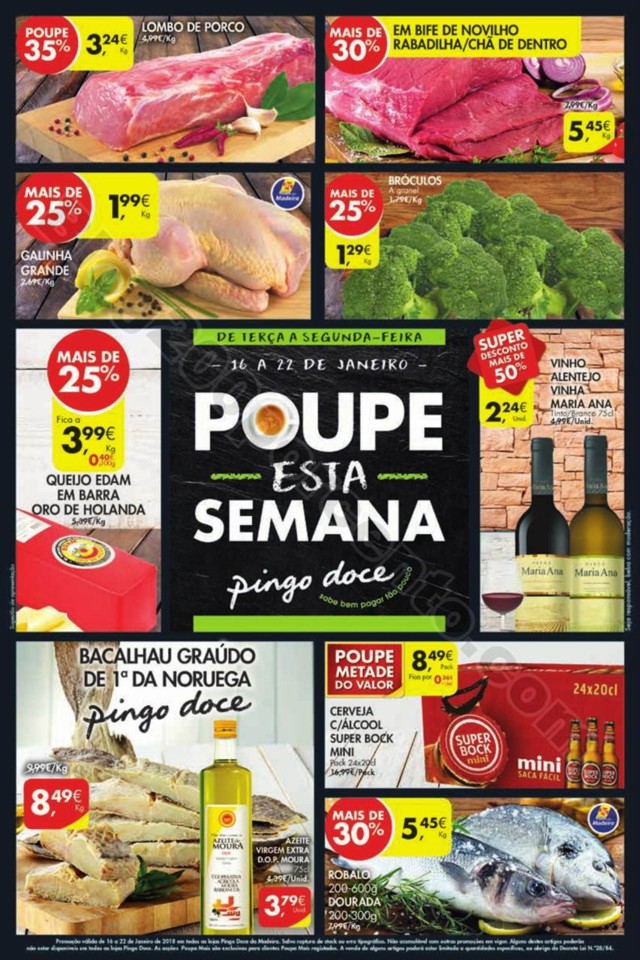 Antevisão Folheto Madeira Pingo Doce 16 a 22 jane