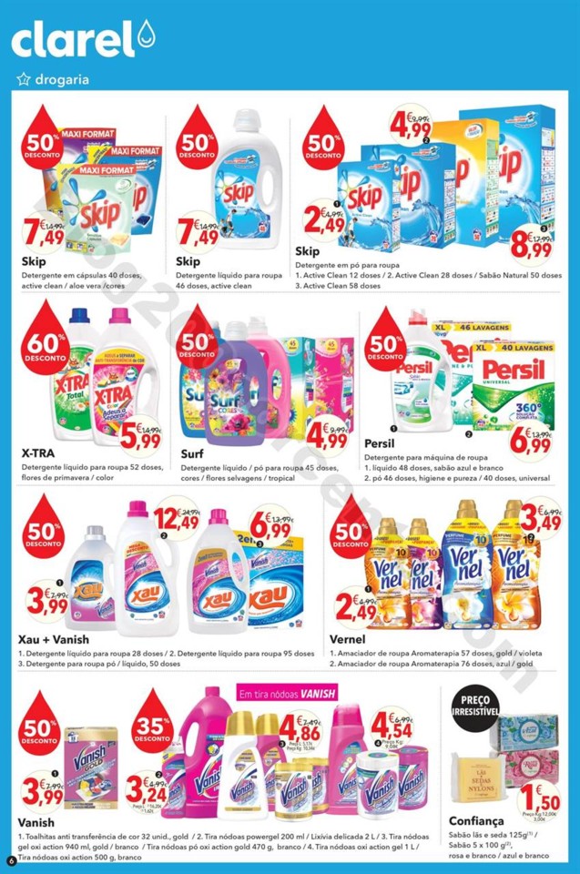 Antevisão Folheto CLAREL Promoções de 19 abril