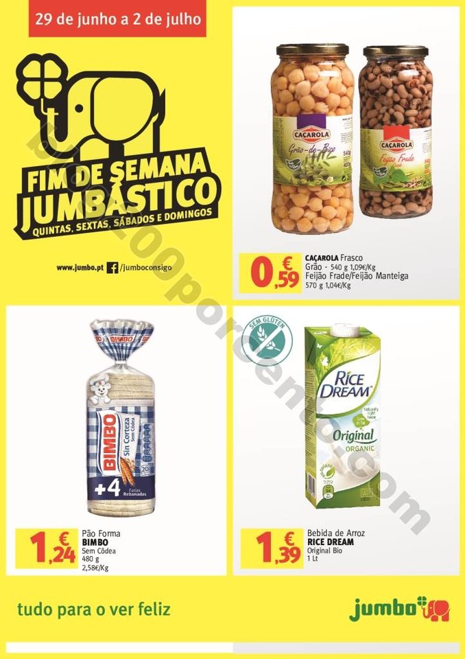 Antevisão Folheto JUMBO Fim de semana de 29 junho