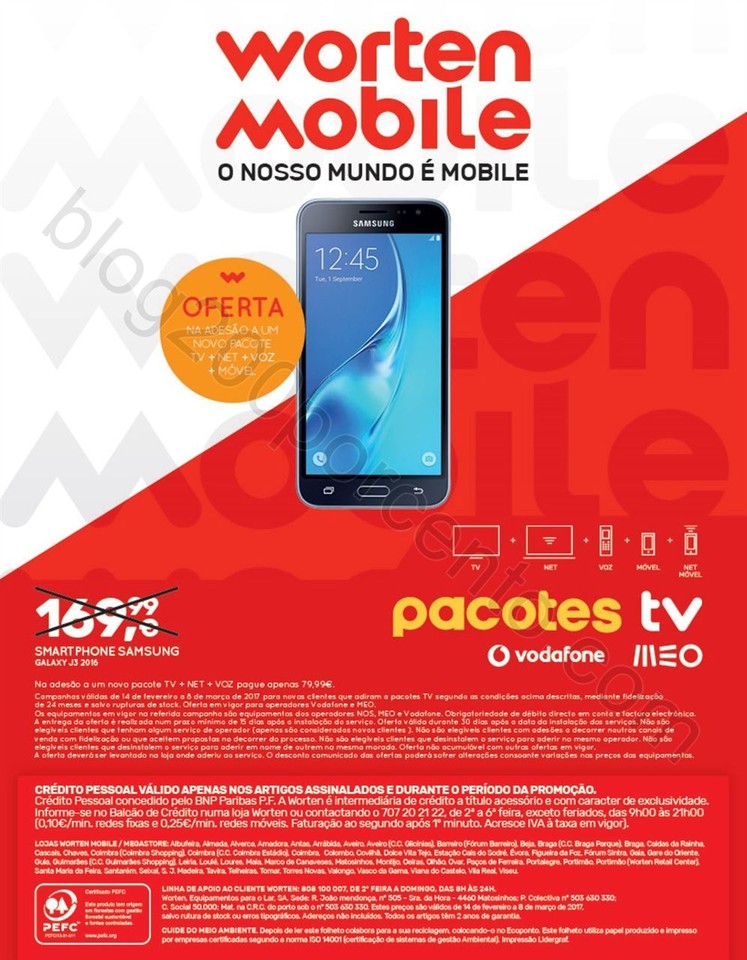 Novo Folheto WORTEN Mobile Promoções até 8 mar
