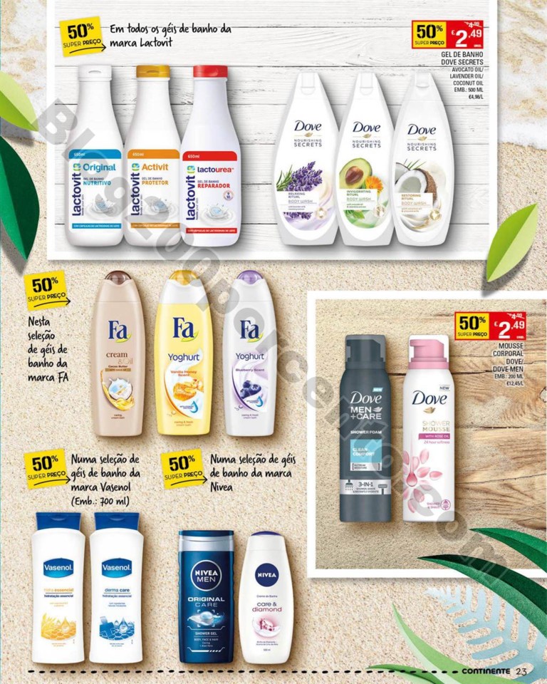 Antevisão Folheto CONTINENTE Beleza verão promo