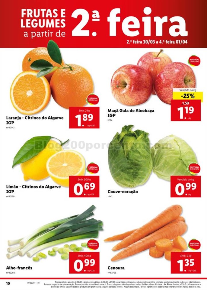 Antevisão Folheto LIDL Promoções de 30 março a